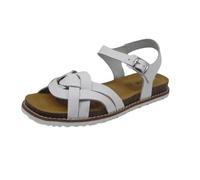 Geox Femme D Leuca A Sandales Plates, Blanc, 39 EU
