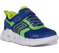 Geox Wroom B B Light Up Trainer Garçon Junior Chaussures Bleu Vert UK 1 - 13