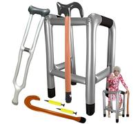 Geoyien Déambulateur Gonflable, Deambulateur d Interieur Gonflable, Recyclable, Cadeau de Parodie Amusant pour Les Costumes de Grand-Père et de Grand-Mère pour Les Fêtes, Halloween