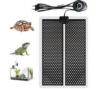 Geoyien Tapis Chauffant Semis Terrarium, Cordon Chauffant Antigel, Chauffage Serre, Peut être Chronométré, 7 Ajustement De La Température, utilisé pour Les Amphibiens Tels Que Serpents(20W:42 * 28cm)