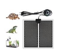 Geoyien Tapis Chauffant Semis Terrarium, Cordon Chauffant Antigel, Chauffage Serre, Peut être Chronométré, 7 Ajustement De La Température, utilisé pour Les Amphibiens Tels Que Serpents(5W:15 * 14cm)