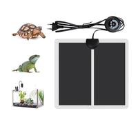 Geoyien Tapis Chauffant Semis Terrarium, Cordon Chauffant Antigel, Chauffage Serre, Peut être Chronométré, 7 Ajustement De La Température, utilisé pour Les Amphibiens Tels Que Serpents(5W:15 * 14cm)