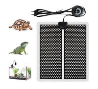 Geoyien Tapis Chauffant Semis Terrarium, Cordon Chauffant Antigel, Chauffage Serre, Peut être Chronométré, 7 Ajustement De La Température, utilisé pour Les Amphibiens Tels Que Serpents(7W:15 * 28cm)
