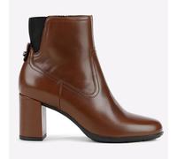 Geoz Neuf Annya Femmes Cuir Fermeture Éclair Bottines Marron
