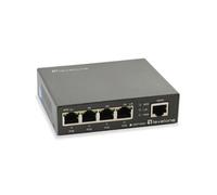 GEP-0523 commutateur réseau Gigabit Ethernet (10/100/1000) Connexion Ethernet, supportant l'alimentation via ce port (PoE) Noir