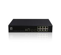 Level One Commutateur réseau L2 géré GEP-1061 – 10 ports Gigabit, 8 PoE, SFP, 180 W