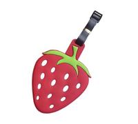 Gepäck Tags Design - Kofferanhänger aus Silikon | Einstellbarer Riemen Koffer Tag für Reisegepäck | Lustige Gepäckanhänger Avocado Ananas Banane