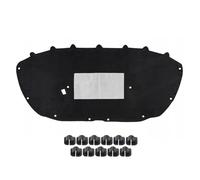 GEPCO Dämmmatte pour capot moteur Isolation de capot moteur Isolation du compartiment moteur avec clips compatible avec VW Polo V 6R 6R1 2009-2017