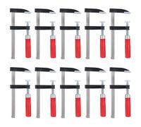 GEPCO Lot de 10 Serre-Joints 50 x 150 mm Rouge avec Manche en Plastique 5 x 15 cm