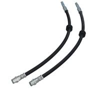 GEPCO Lot de 2 tuyaux de frein avant gauche et droit | Compatible avec Audi A3 8L, Seat Leon, Toledo II, Skoda Octavia I, VW Golf IV, Bora, New Beetle | Longueur 460 mm M10x1 Câble de frein avant OEM