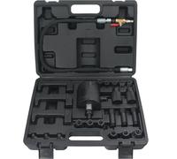 GEPCO Lot de 24 extracteurs d'injecteurs diesel pneumatiques avec crochet d'injecteur, adaptateur compatible avec Bosch, Delphi, Denso, Siemens, Cummins CAT, pression atmosphérique 5 à 8 bar, outil