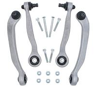 GEPCO Lot de 4 bras de suspension avant supérieur gauche droite compatible avec Audi A6 4F C6 Avant Allroad 2.0 2.7 3.0 4.2 S6 A8 VW Phaeton 5.0 6.0 W12 V6 V8 V10