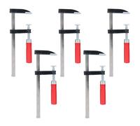 GEPCO Lot de 5 serre-joints 50 x 200 mm avec manche en plastique 5 x 20 cm