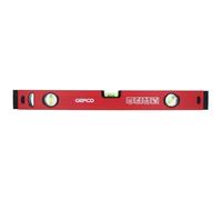 GEPCO Niveau à bulle industriel 30-180 cm en aluminium 1,2 mm Balance de mesure Balance de chantier 3 fioles Tolérance de mesure : 0,5 mm/m 50 cm