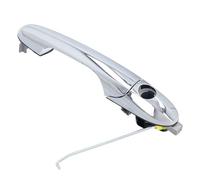 GEPCO Poignée de porte extérieure côté conducteur avant gauche compatible avec Fiat 500 500C 312 à partir de 2007 Chromé brillant