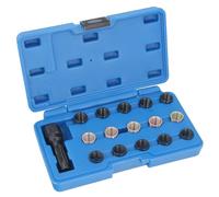 GEPCO SW16 Kit de réparation de filetage pour bougie d'allumage M14 x 1,25, filetage de rechange, taraud