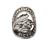 Gepinke Autocollant de vélo en alliage d'aluminium souple pour VTT, BMX, cadre avant pliable, accessoires de cyclisme, emblème tube à monter soi-même (Mongoo-se.)