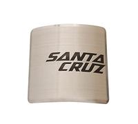 Gepinke Autocollants pour tête de vélo de VTT, BMX - Cadre pliable - Motif Santa Cruz (argenté)