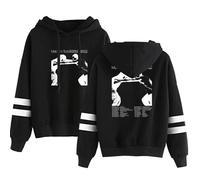 GEPLUM Malcolm Todd Tour Graphic Harajuku Sweat À Capuche pour Hommes Et Femmes Oversized Pull-Over Sweat-Shirt pour Adolescents Unisexe XXS-4XL-Black||s