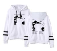 GEPLUM Malcolm Todd Tour Graphic Harajuku Sweat À Capuche pour Hommes Et Femmes Oversized Pull-Over Sweat-Shirt pour Adolescents Unisexe XXS-4XL-White||3X_l