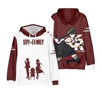 GEPLUM Spy X Family Merch Sweat À Capuche Hip Hop Mode Manches Longues Haut pour Hommes Et Femmes Sweat-Shirt Streetwear Pull À Capuche Cosplay Streetwear Cadeaux-Style 1||s