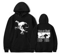 GEPLUM Sweat À Capuche Malcolm Todd Tour Sweat-Shirt À Manches Longues Vintage Unisexe Oversize Pull À Capuche pour Femmes Et Hommes XXS-4XL-Black||s