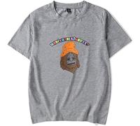GEPLUM T-Shirt The Big LEZ Show Merch Imprimé Hip-hop Vintage À Manches Courtes pour Femmes Et Hommes XXS-4XL-Grey||4X_l