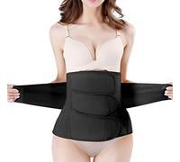 Gepoetry Ceinture de récupération post-partum C-Section Support dorsal Belly Wrap Belly Band Shapewear - Noir - M