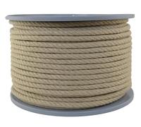 Gepotex Corde en chanvre synthétique - Diamètre : 10 mm - 100 m - 100 % polypropylène - Torsadée