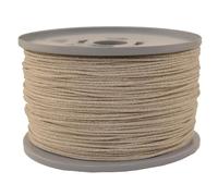 Gepotex Corde en lin/corde plate tressée 8 brins - Diamètre : environ 1,5 mm - Longueur : 300 m - Fabriquée en fil de lin naturel, biodégradable et respectueux de l'environnement