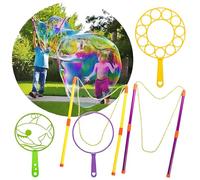 GEPROSMA Bulles de Savon Enfant,55CM Kit de Baguettes à Bulles géantes, Machine à Bulles,Bulle géante,Produit Bulle Enfant,Jouets pour Jardin Extérieur Parties
