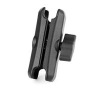 GEPULY Bras moyen à double prise en aluminium - Longueur totale 9,4 cm Compatible avec les supports RAM B Size Mount Fish Finder s'adapte à tous les adaptateurs de boule standard de 2,5 cm