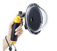 GEPULY Dôme de Plongée pour GoPro Hero 7/6/5, Objectif Dôme Étanche avec Déclencheur et Poignée Flottante pour Photographie sous-Marine