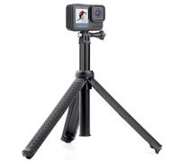 GEPULY Perche à Selfie Extensible Portable Vlog de 71,1 cm pour GoPro Hero 12 11 10 9 8 7 6 5 4 3 Session, Insta360, AKASO, SJCAM, DJI Osmo Action Camera & téléphones (3 en 1 : poignée, Perche à