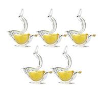 GEQIAN Presse-citron manuel en acrylique - Presse-agrumes manuel - Presse à main - Presse à fruits pratique et transparent pour la maison et la cuisine