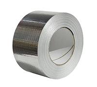 GEQIAN Ruban adhésif étanche en feuille d'aluminium, Scotch Isolant Thermique - 5 cm x 1 m / 2 m / 3 m Protection thermique pour réparation de tuyau de toit