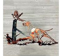 GEQIAN Stickers muraux décoratifs en forme de colvert solitaire, chasse et pêche à la truite - Décoration murale en métal en forme d'animal