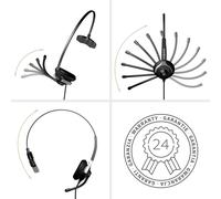 Gequdio Casque 1 oreille pour Cisco avec câble