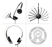 GEQUDIO WA9026 Casque GEQUDIO 2 oreilles avec jack 3,5 mm