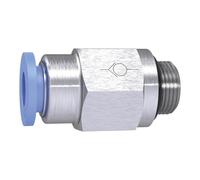 Ger. Clapet anti-retour "Blue Serie" - Schl. Pour diamètre extérieur de 10 mm de diamètre, G 3/8 a. Charge maximale : 10 bars, plastique/MS vern.