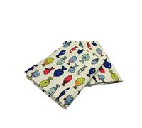 Ger3as Lot de 2 torchons de cuisine en lin/coton 47 x 70 cm en lin mélangé délavé jacquard ou imprimé