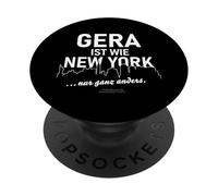 Gera est comme New York... mais Un Dicton Amusant complètement différent PopSockets PopGrip Adhésif