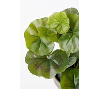 Géranium Artificielle Blanc Et Rose En Pot H34