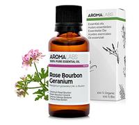 Géranium Rosat Bourbon BIO (Pelargonium graveolens - Bourbon) - 30 mL - Huile Essentielle Chémotypée et Certifiée AB - Aroma Labs - Made in France