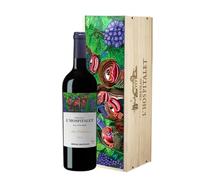 Gérard Bertrand Château l'Hospitalet art collection Coffret unitaire 75cl vin rouge La Clape 2023 édtion limitée par Hervé Di Rosa