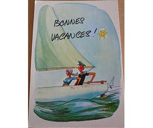 Gérard Lauzier -Bonnes vacances - 10x15 cm CARTE POSTALE