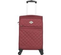 gerard pasquier - valise cabine polyester lilas 4 roulettes 57 cm - rouge rouge