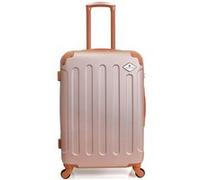 - valise weekend abs camelia 4 roulettes 65 cm - rose dore