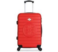 - valise weekend abs mimosa-a 4 roulettes 60 cm - rouge