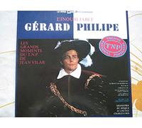 Gérard Philipe - Lucienne Lemarchand - Suzanne Flon - Christiane Lasquin - Geneviève Page - Roler Mollien - Georges Wilson - Samson Fainsilber - Coffret 2 Disques Vinyle LP 33 Tours - ADES 0522 - GERARD PHILIPE - Extraits du répertoire du TNP. Disque 1/ Hommage de Jean Vilar, Ouverture de Richard II, Le Prince de Hombourg (Extraits actes I, 3, 5), Ruy Blas (Acte3) Entrée de la reine, Lorenzaccio (extraits), Disque 2/ On ne badine pas avec l'amour, Les caprices de Marianne (Actes 1 et 2) . Musique de scène : Maurice Jarre. Avec Geneviève Page, Suzanne Flon, Georges Wilson, Monique Chaumette, etc ..